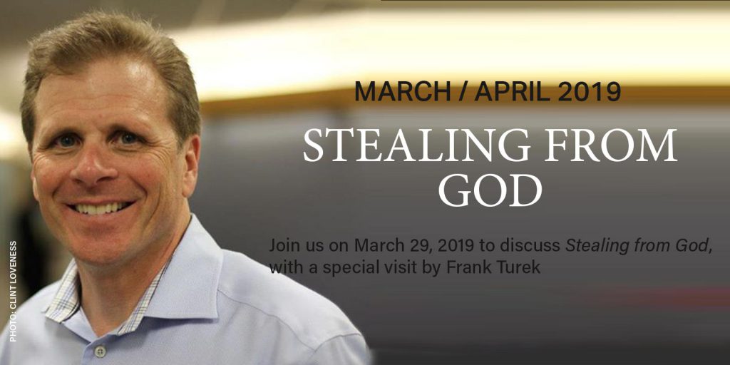 Join us on 3/29/19 for a special meeting with Frank Turek